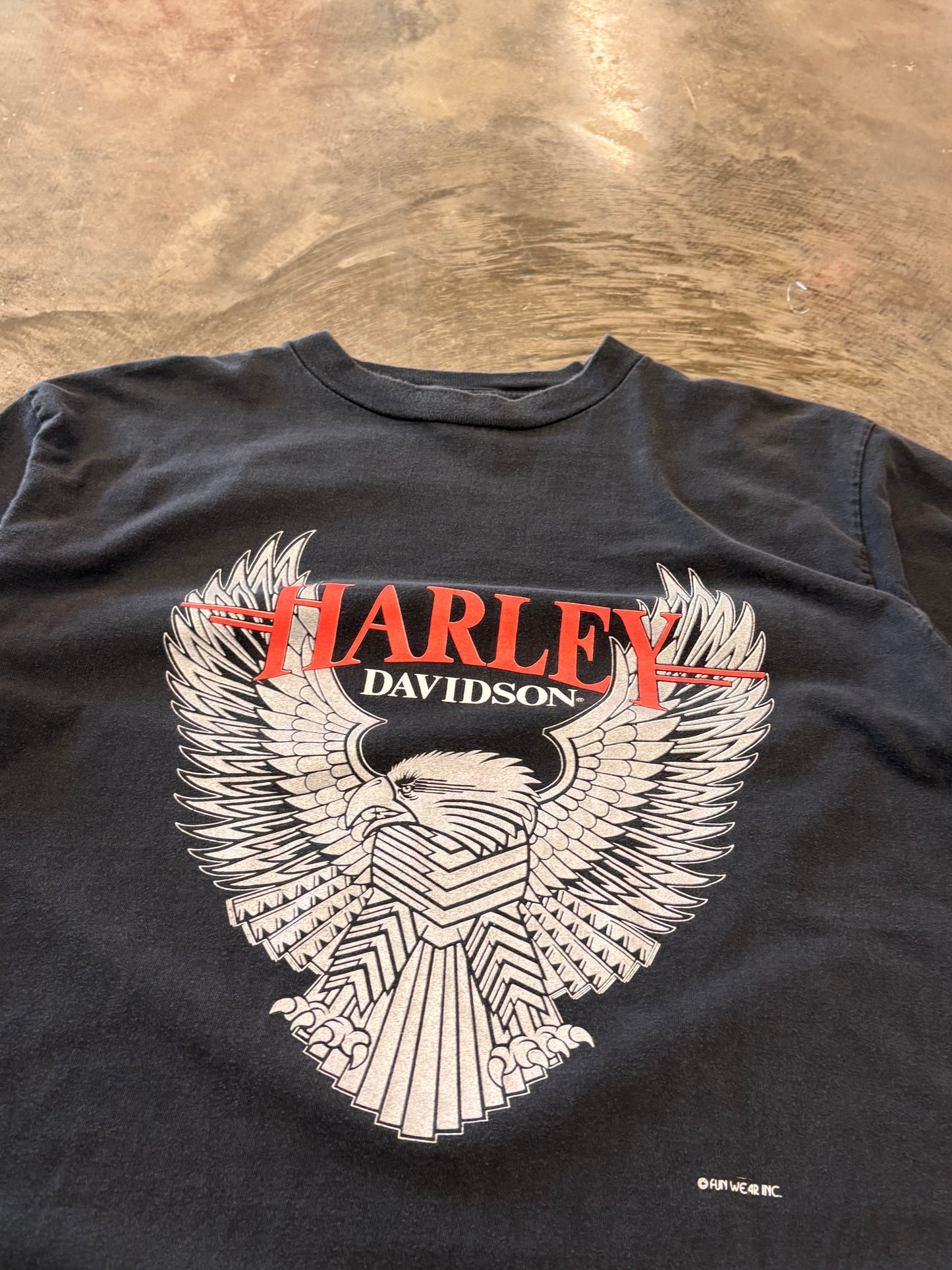 Vintage Harley Davidson Fun Wear Eagle shirt size XL