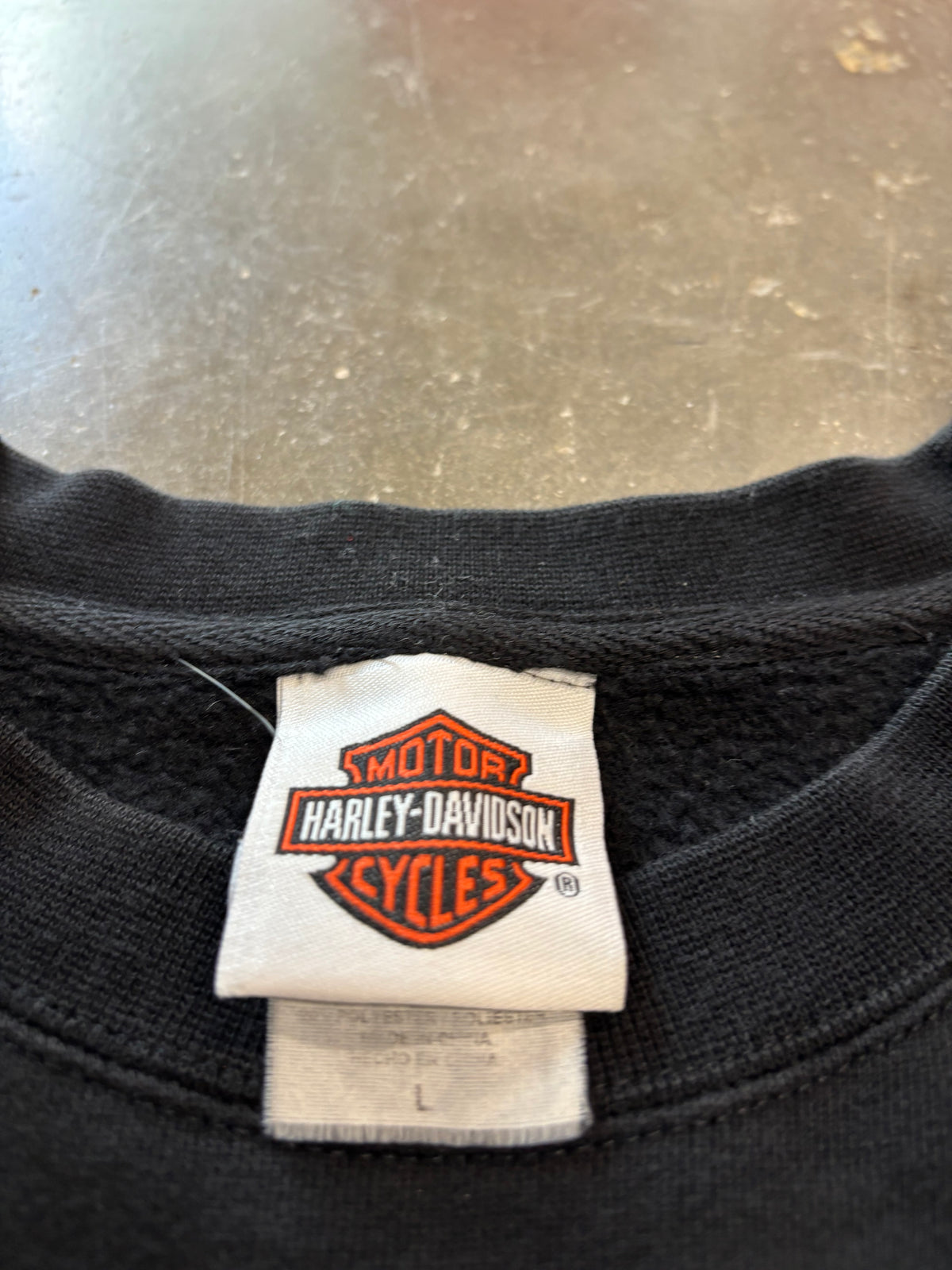 Vintage Harley Davidson lighting sweatshirt size large