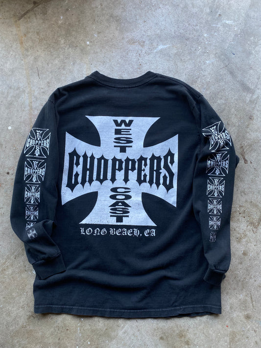 West coast choppers long sleeve size medium heavy cracking