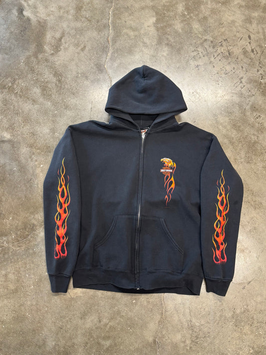 Vintage Harley Davidson Chicago zip up hoodie size large