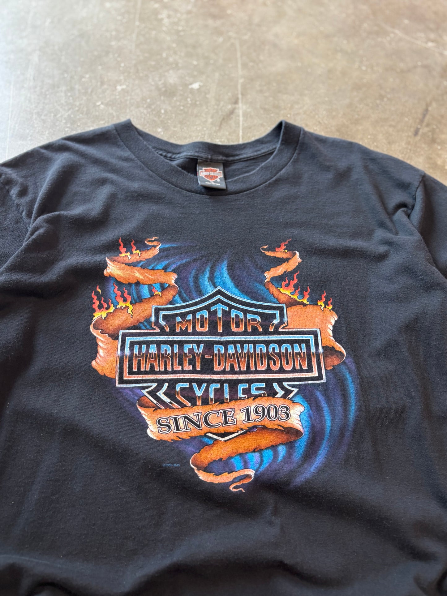 Vintage Harley Davidson crimson shield shirt size XL