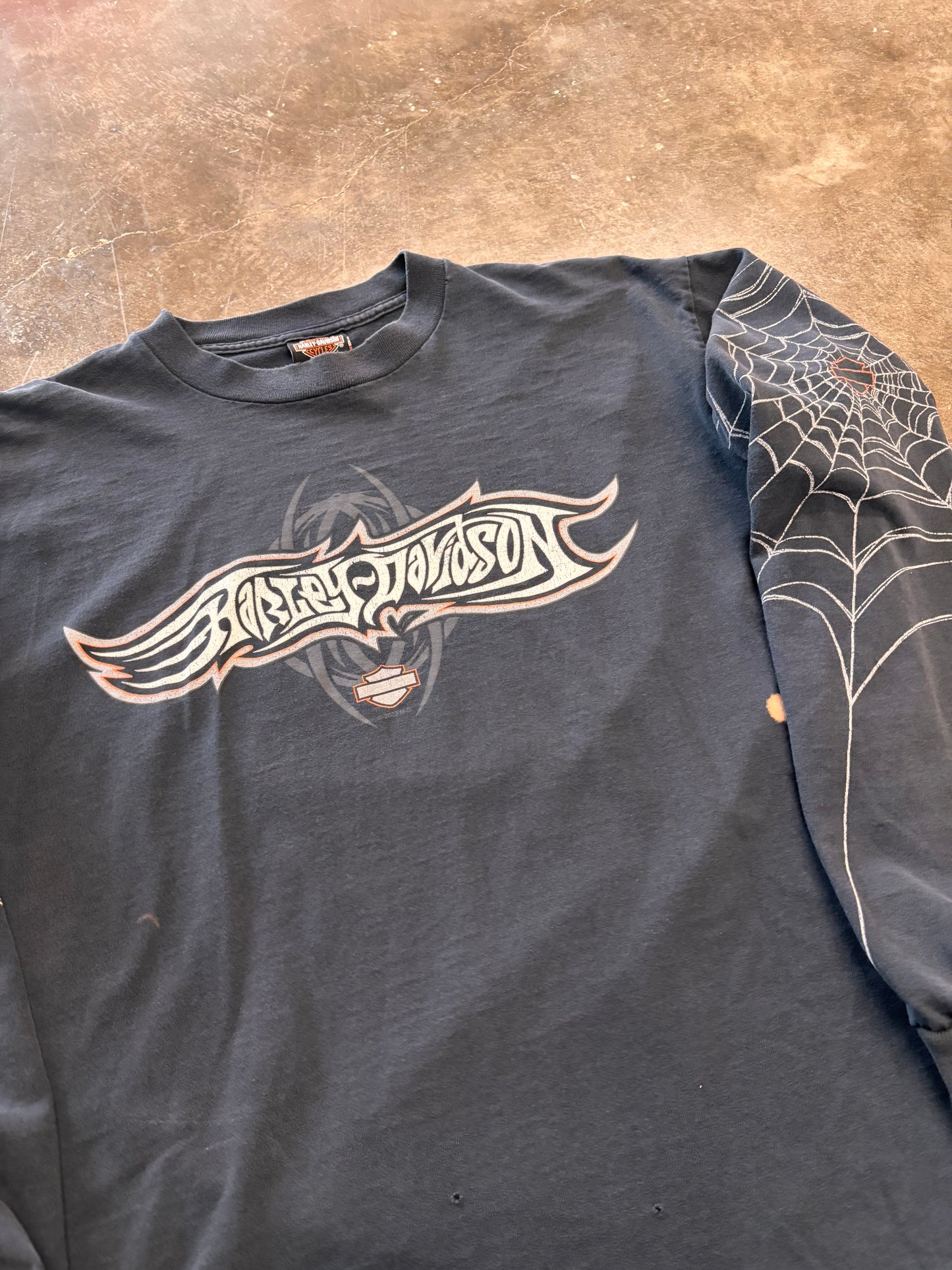 Vintage Harley Davidson Spiderweb size large