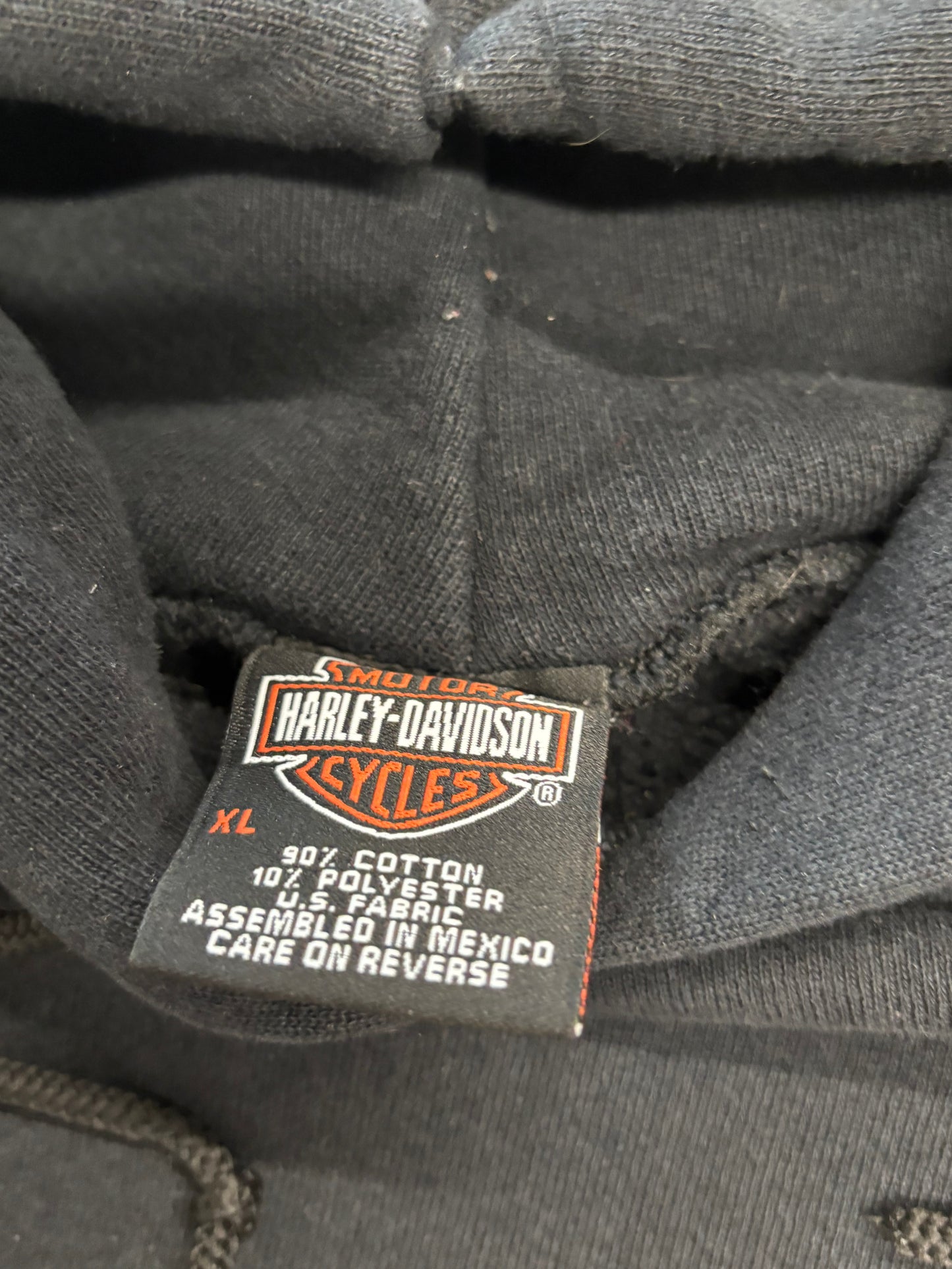 Vintage Harley Davidson Skull Hoodie size xl