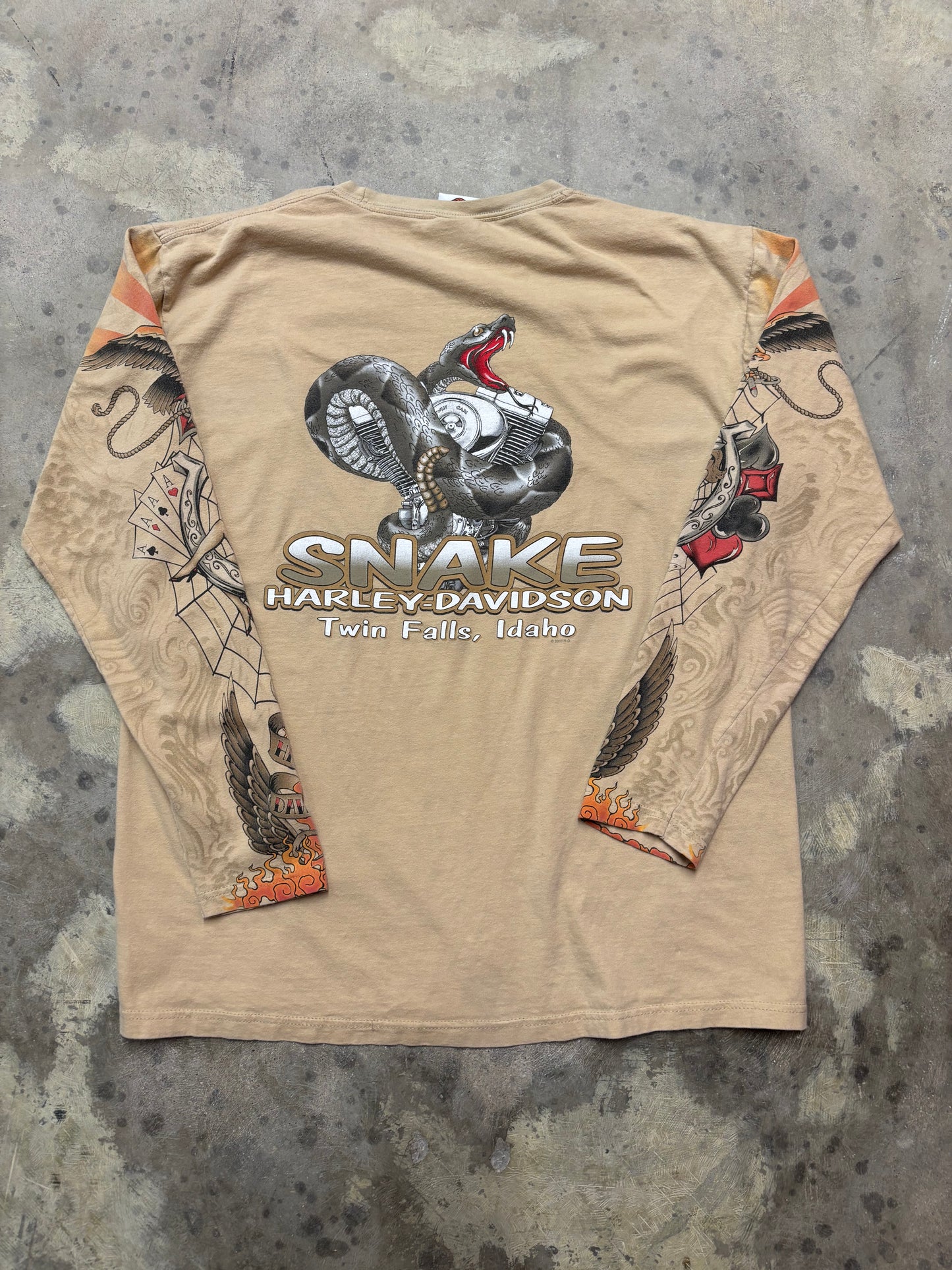 Harley Davidson Tattoo Long sleeve size extra large