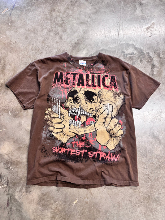 Vintage 2000’s Metallica shortest straw shirt size large