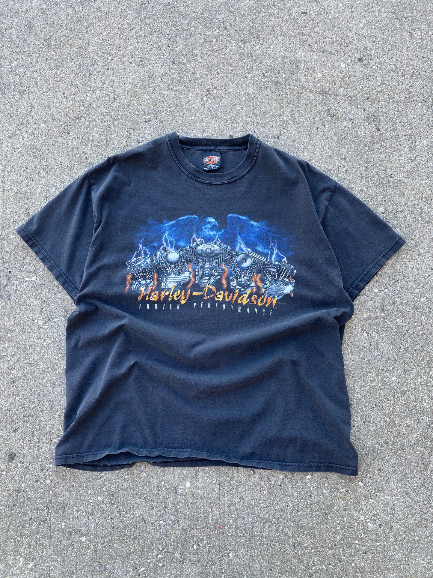Vintage Harley Davidson flaming shovel head shirt size extra large