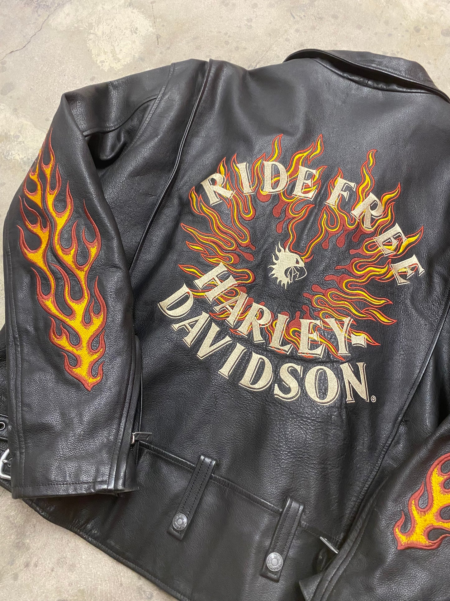 Vintage Harley Davidson Leather Jacket size xxl