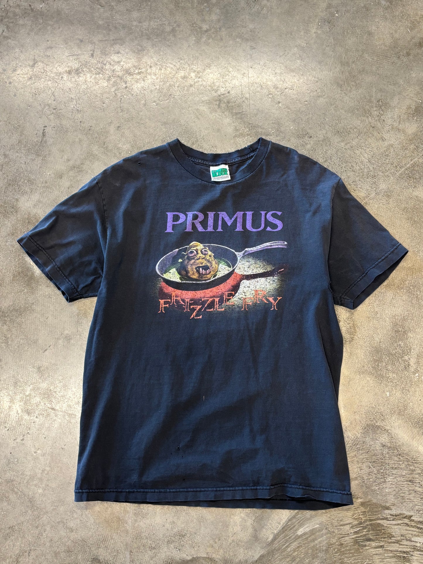 Vintage Thrashed and Faded Primus shirt size large