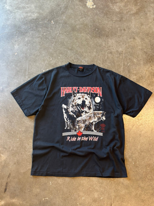 Vintage Harley Davidson Ride in the wild shirt size large