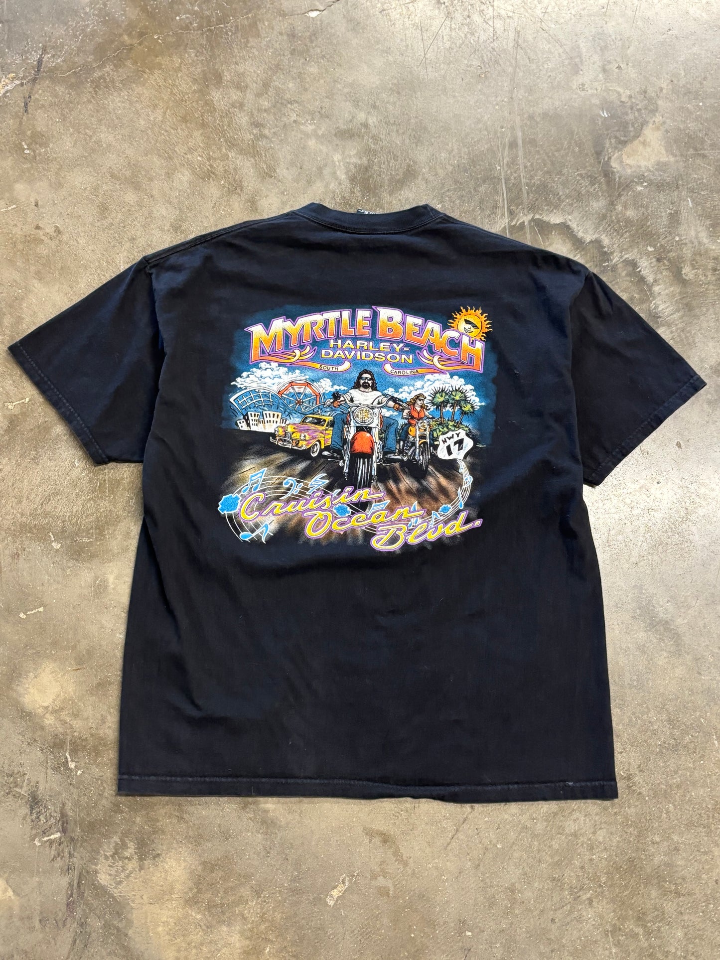 Vintage Harley Davidson Flaming Eagle shirt size XL