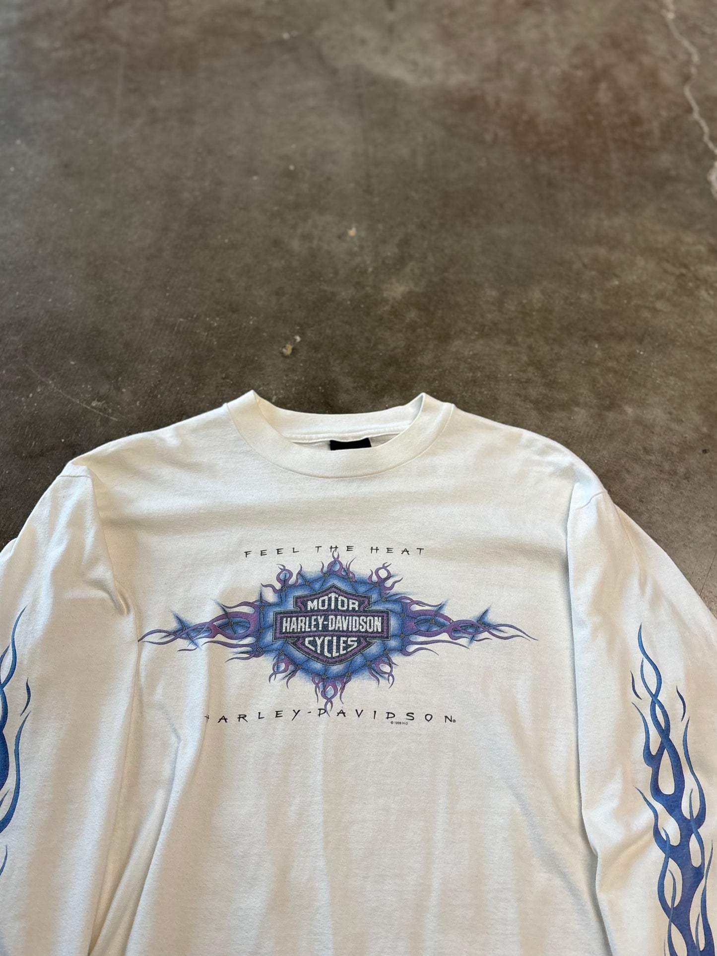 Vintage Harley Davidson feel the heat long sleeve size large