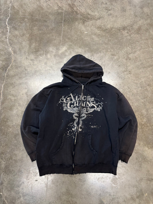Vintage Alice In Chains zip up hoodie size xxl