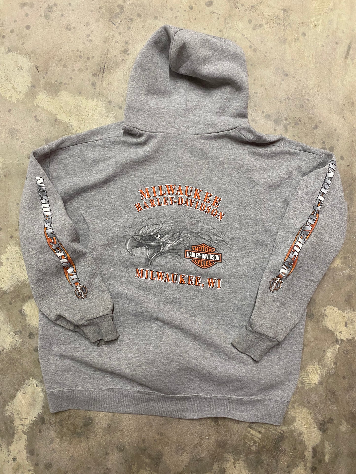 Harley Davidson Zip up hoodie size extra large