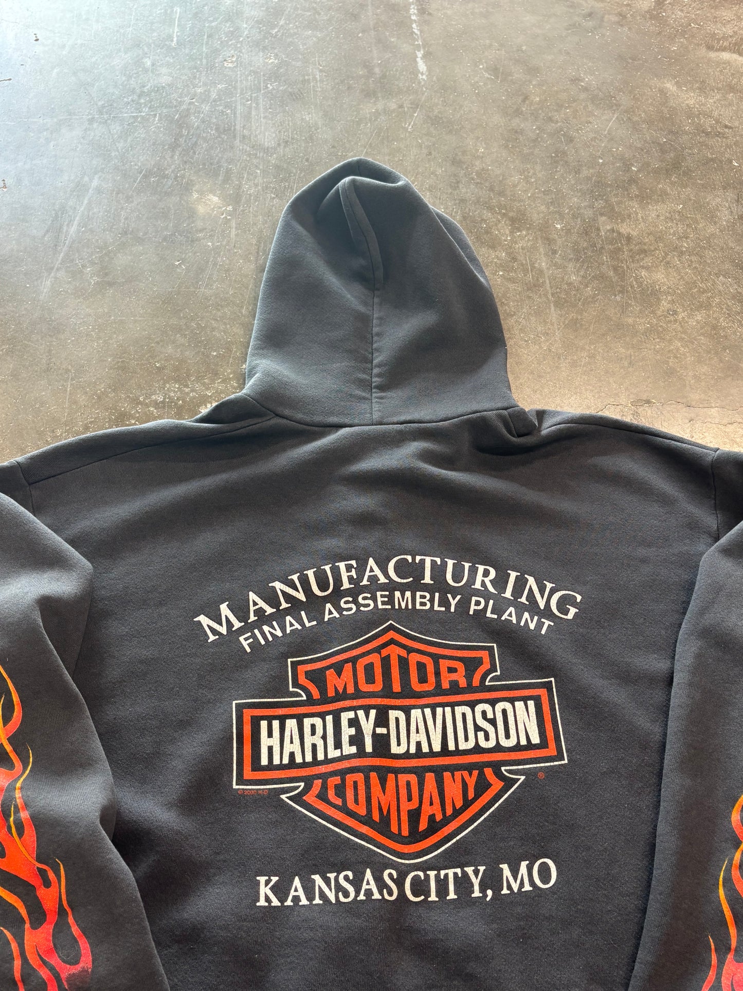 Vintage Harley Davidson zip up size xl