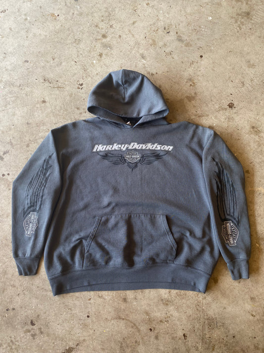 Vintage Harley Davidson Sleeve Hits hoodie size 2XL