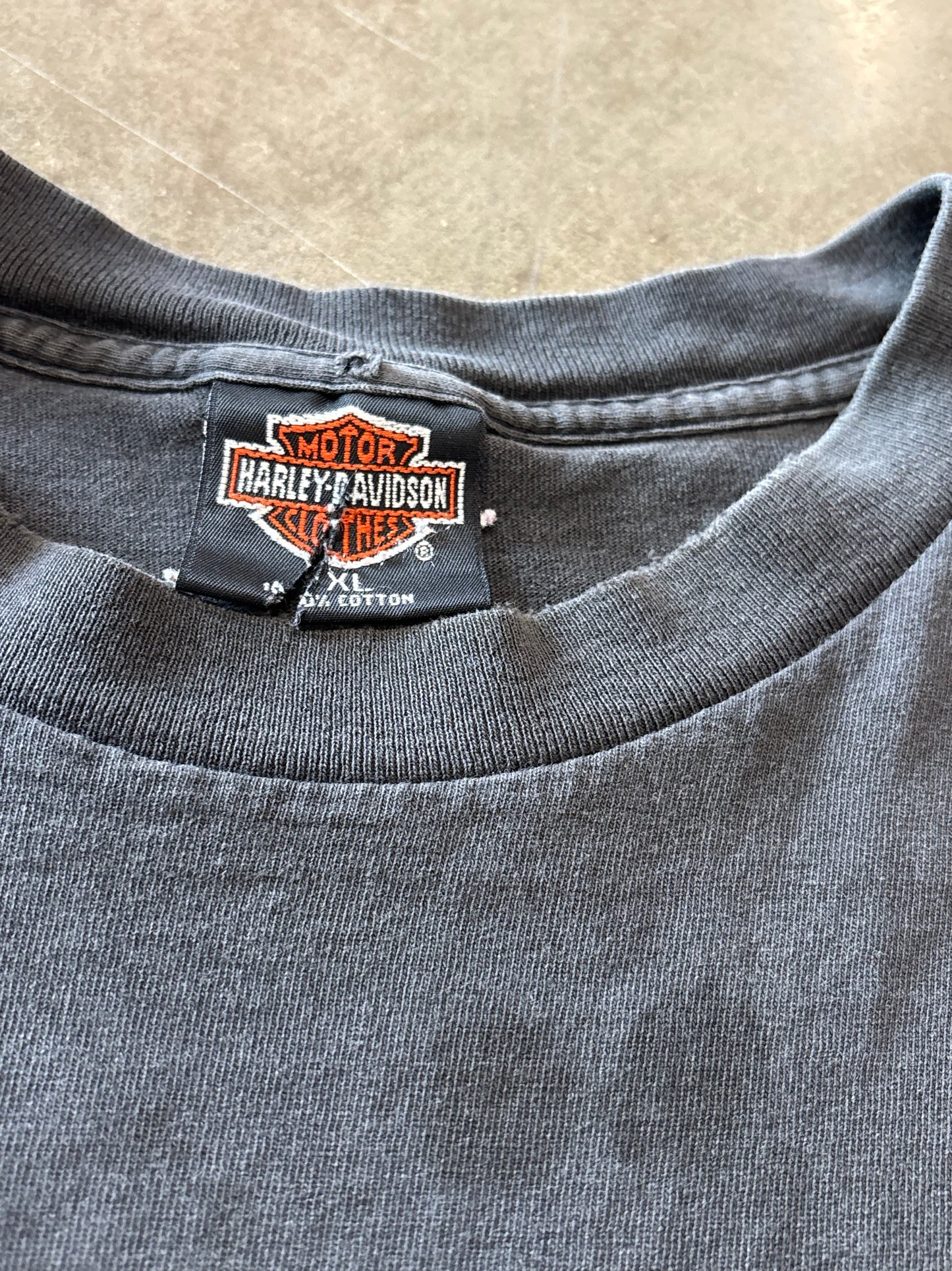 Vintage Harley Davidso Loud pipes chopped shirt size xl