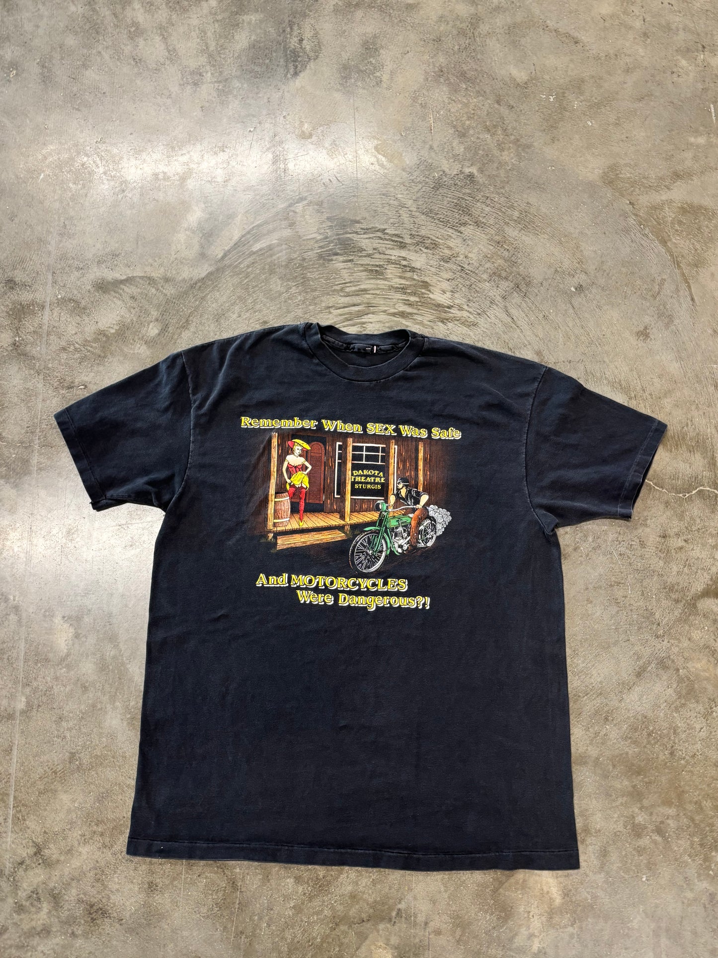 Vintage Harley Davidson safe sex shirt size xl