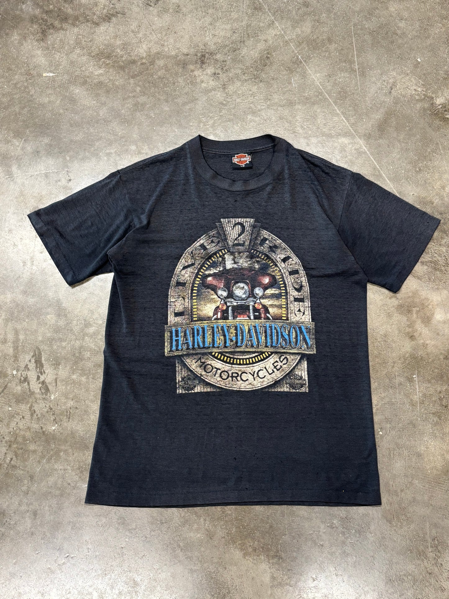 Vintage Harley Davidson live 2 ride shirt size large