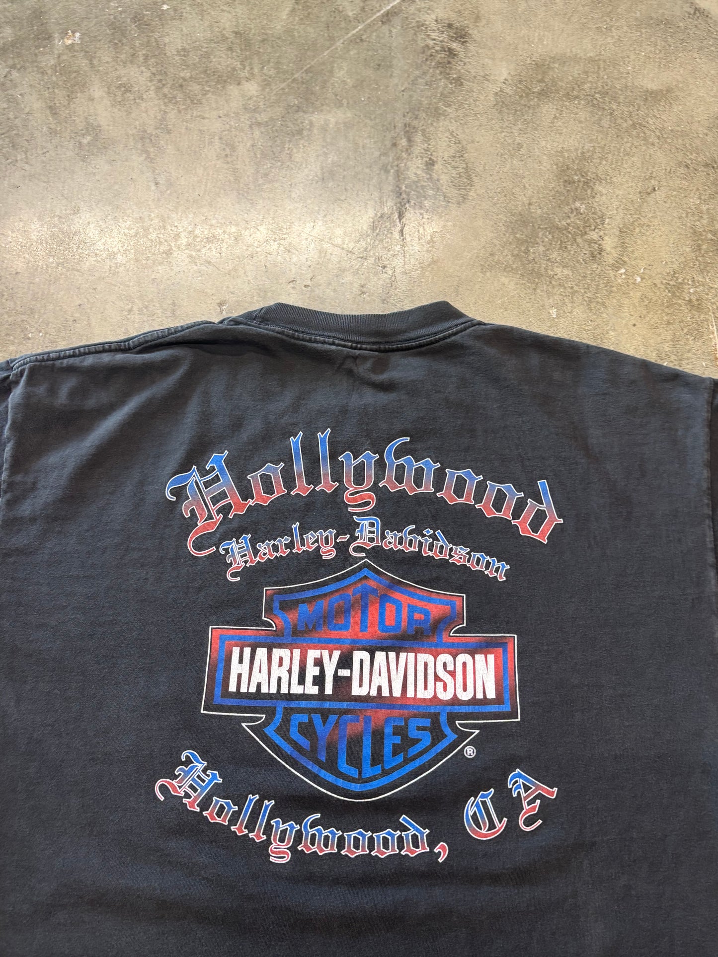 Vintage Harley Davidson Hollywood skull shirt size XL