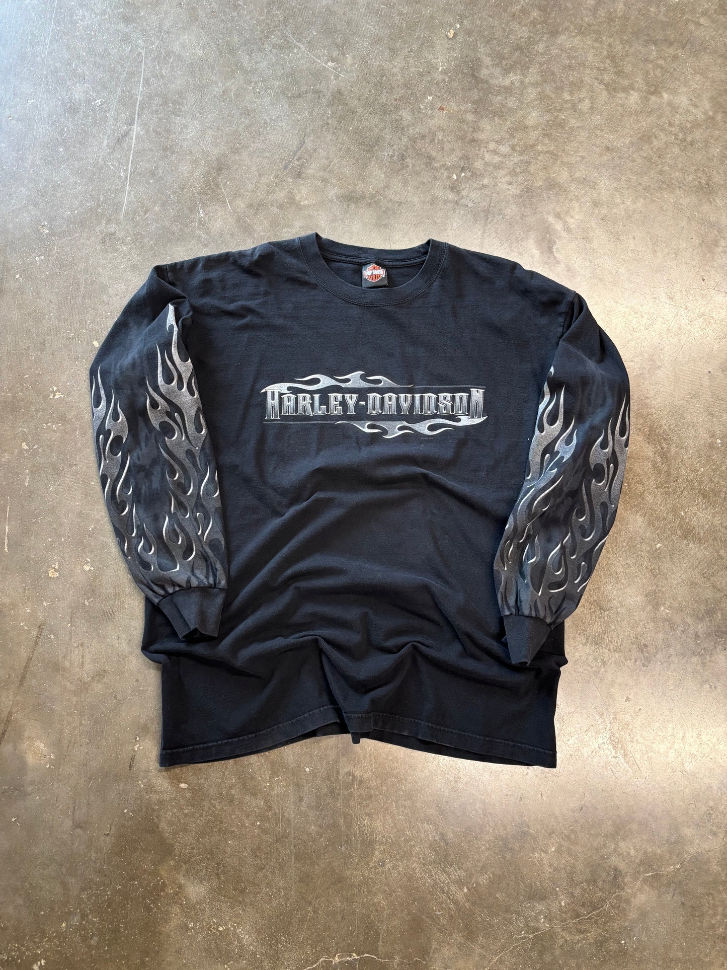 Vintage Harley Davidson Chrome long sleeve size xl