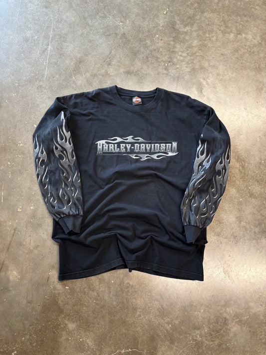Vintage Harley Davidson Chrome long sleeve size xl