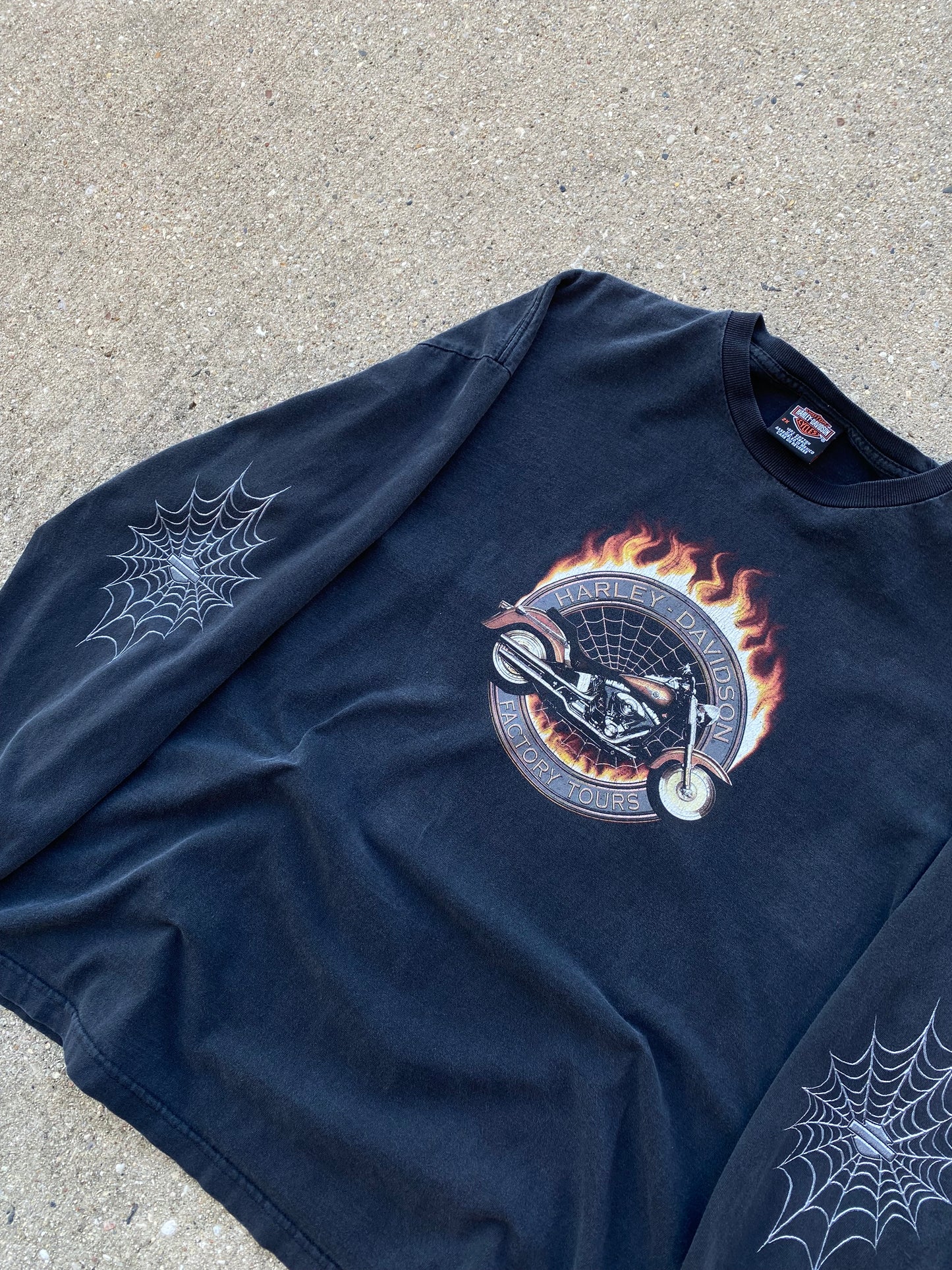 Vintage Harley Davidson Budget spiderweb size XXL SHIRT