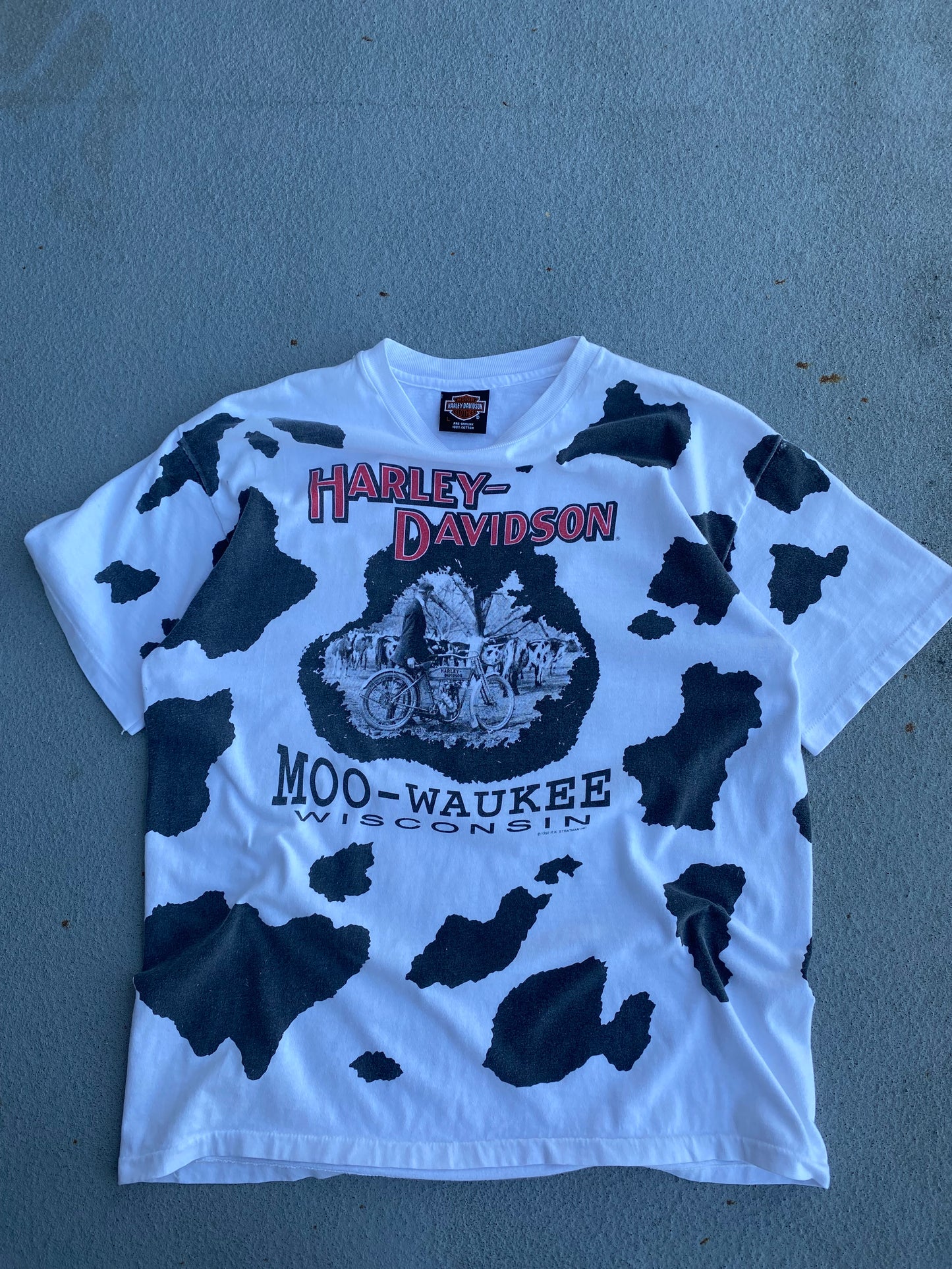 Vintage Harley Moowaukee shirt size large