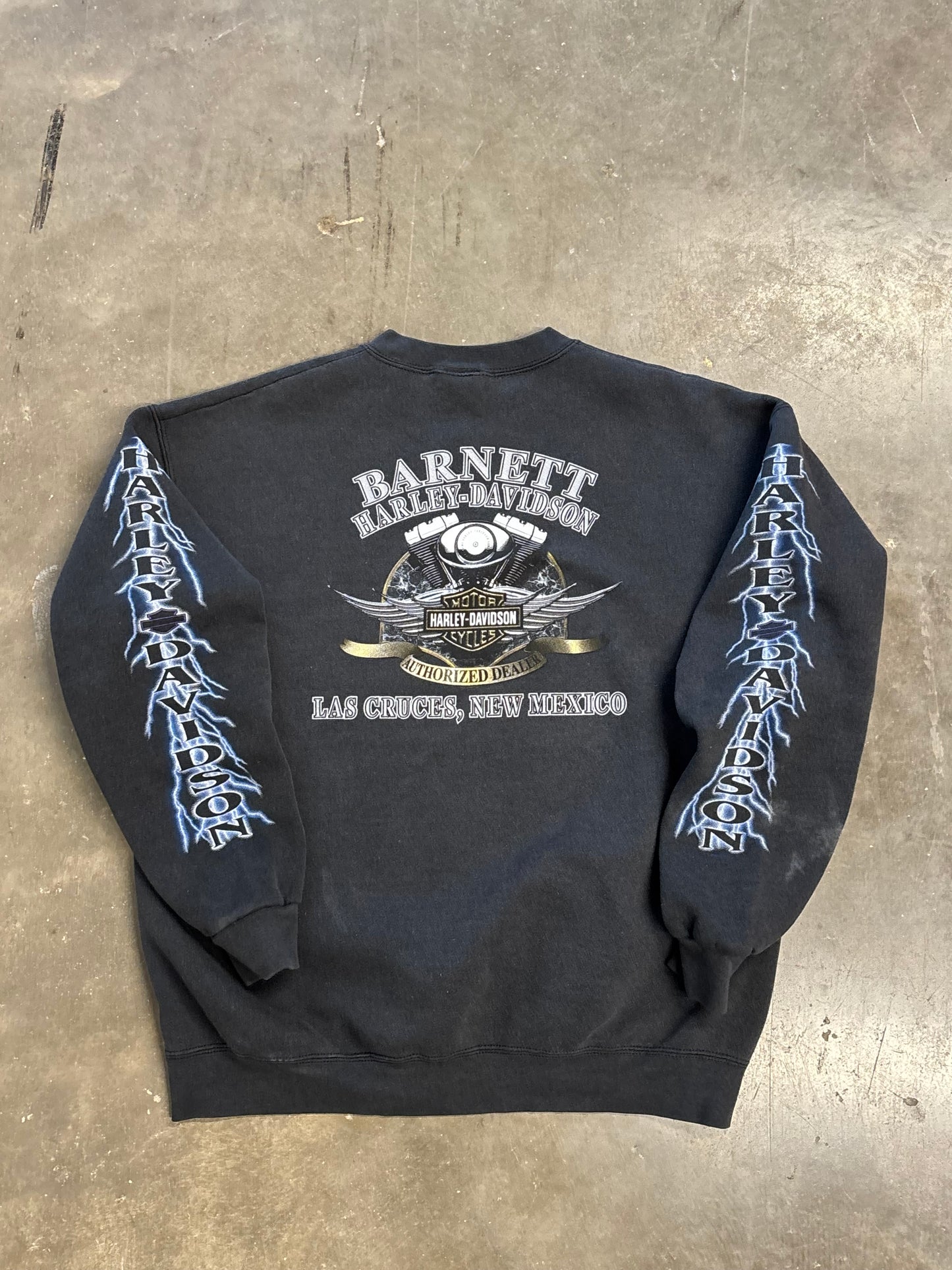 Vintage Harley Davidson Lightning sweatshirt size large