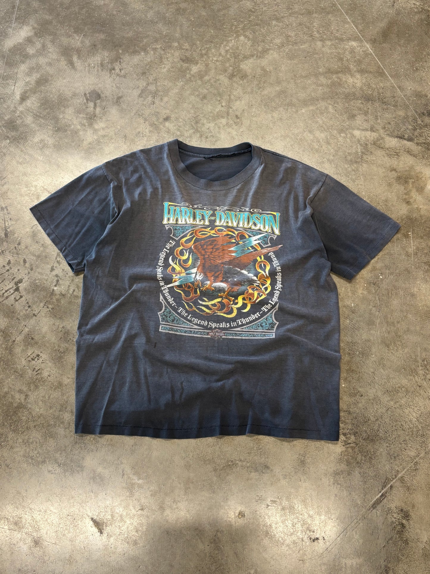 Vintage Harley Davidson Eagle fader shirt size xl