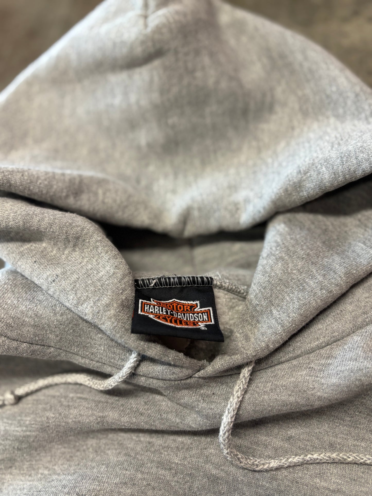 Vintage Harley Davidson Grey hoodie size large