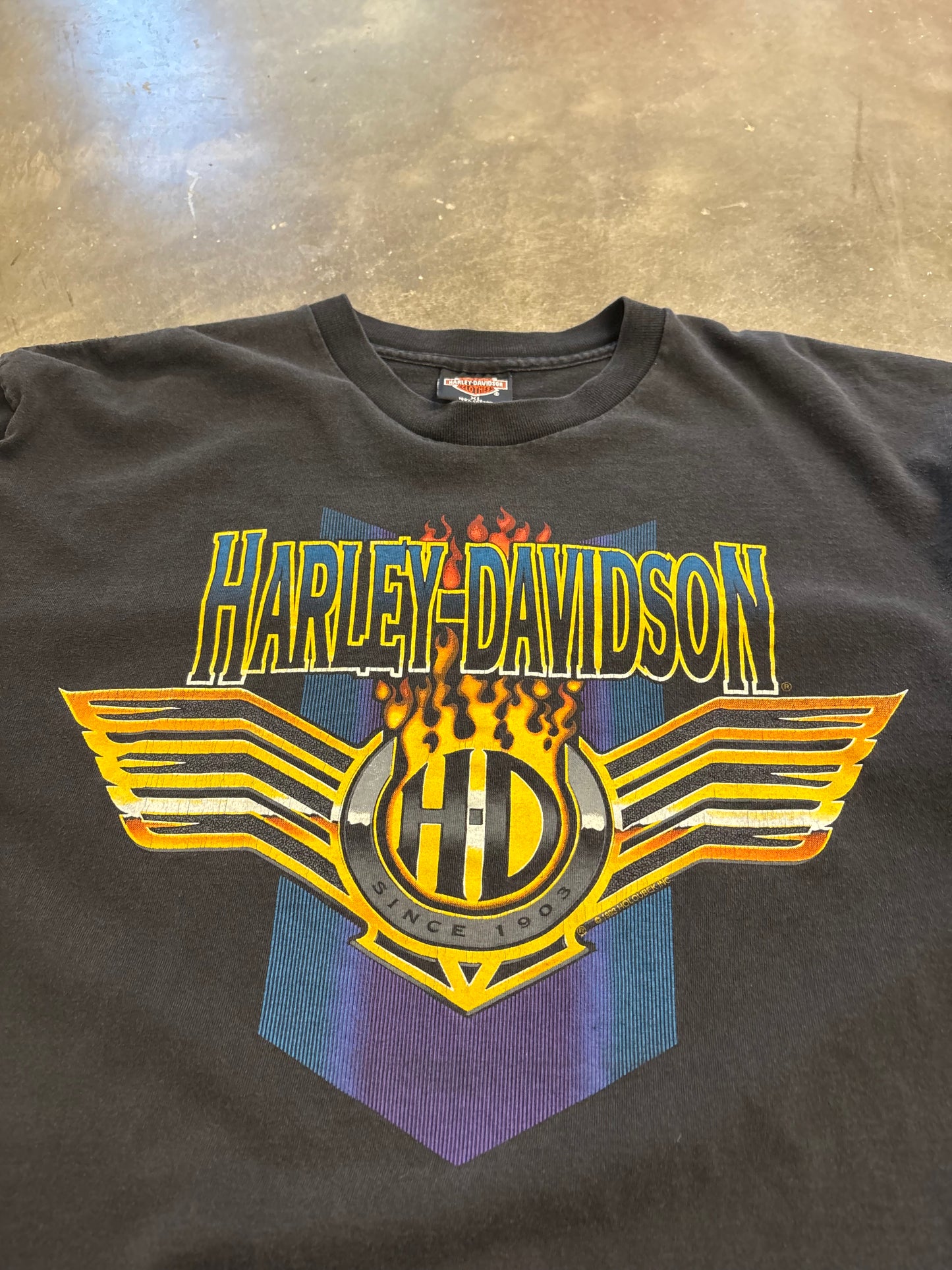 Vintage Harley Davidson batwing shirt size xl