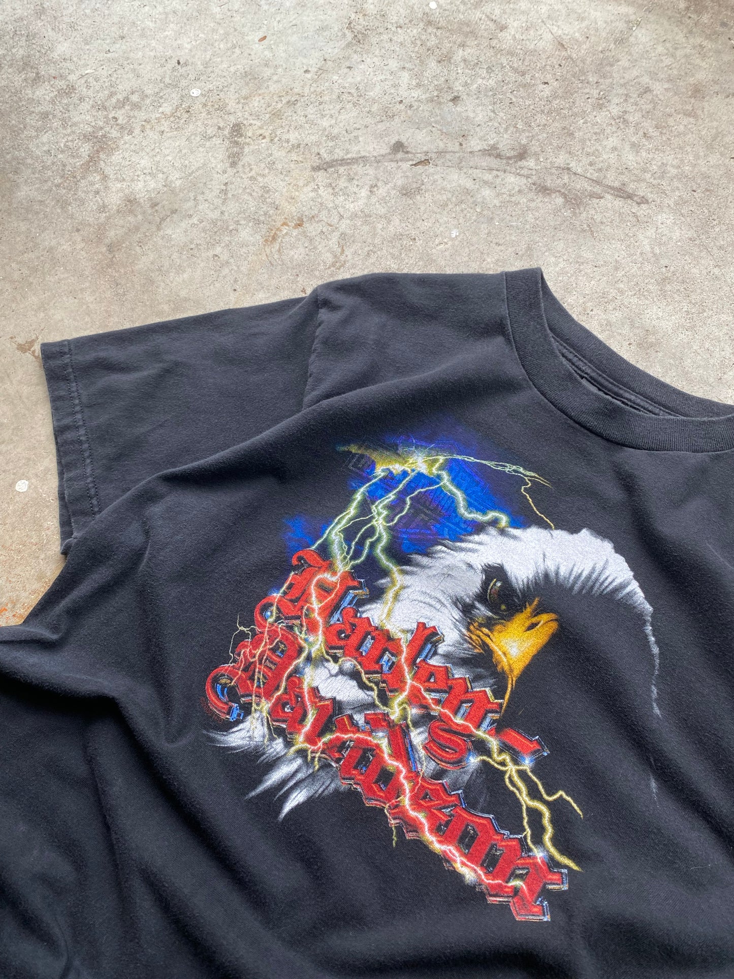 Vintage Harley Davidson Lightning Eagle shirt size large