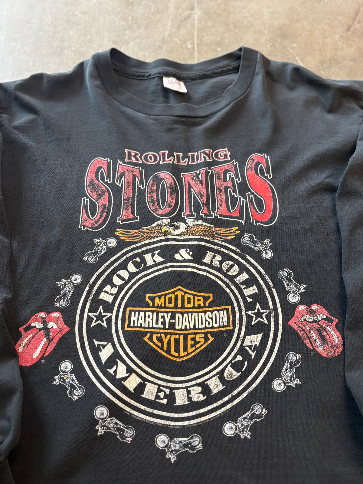 Vintage Rolling Stones Harley Shirr size xl