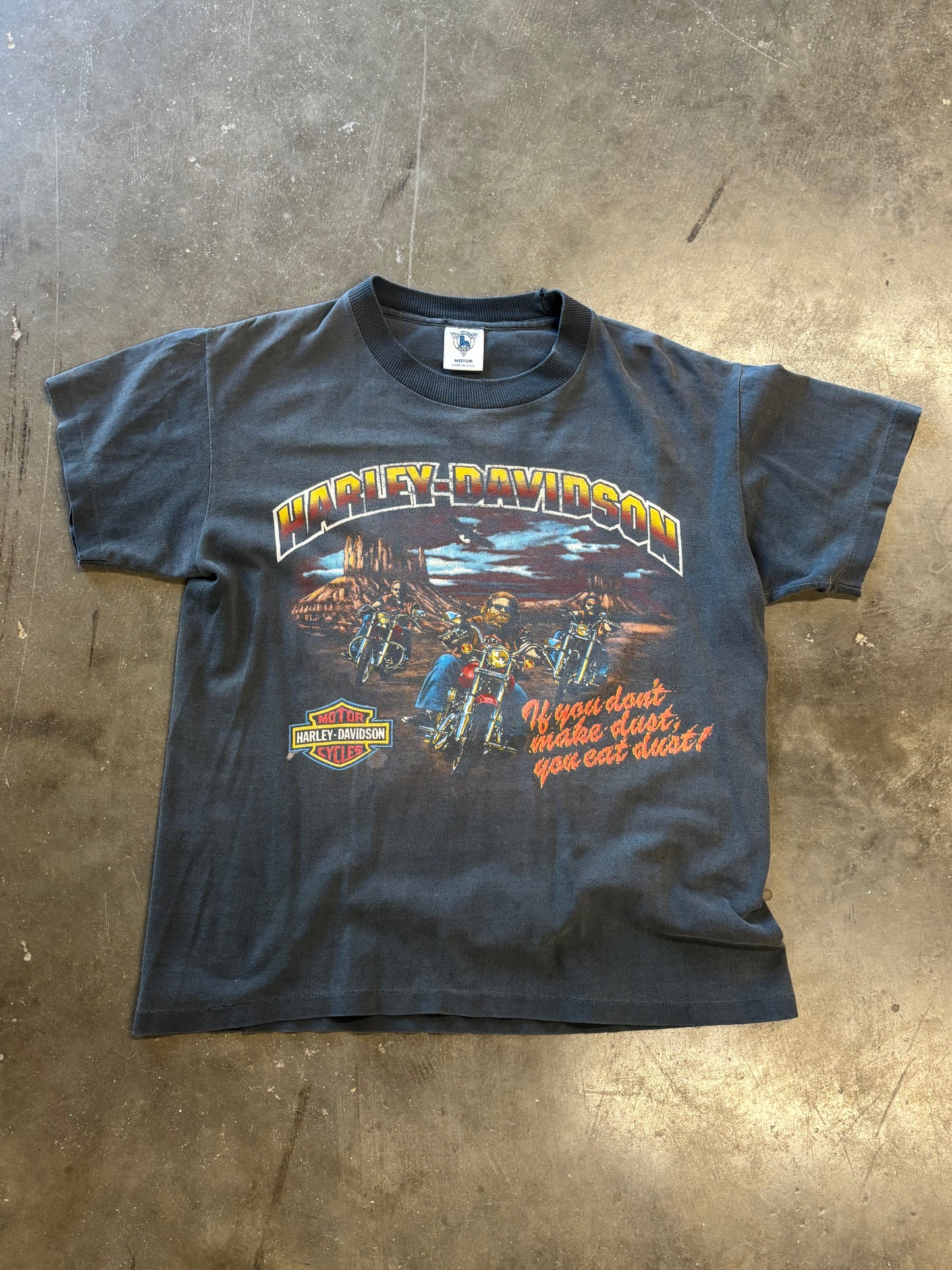 Vintage Harley Davidson Eat Dust Harley Fader shirt size medium