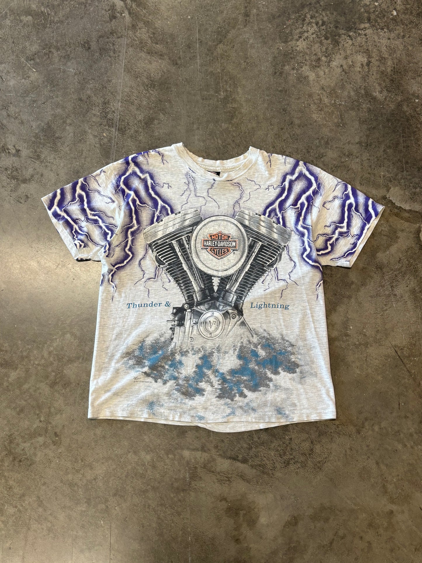 Vintage Harley Grey Lightning size large