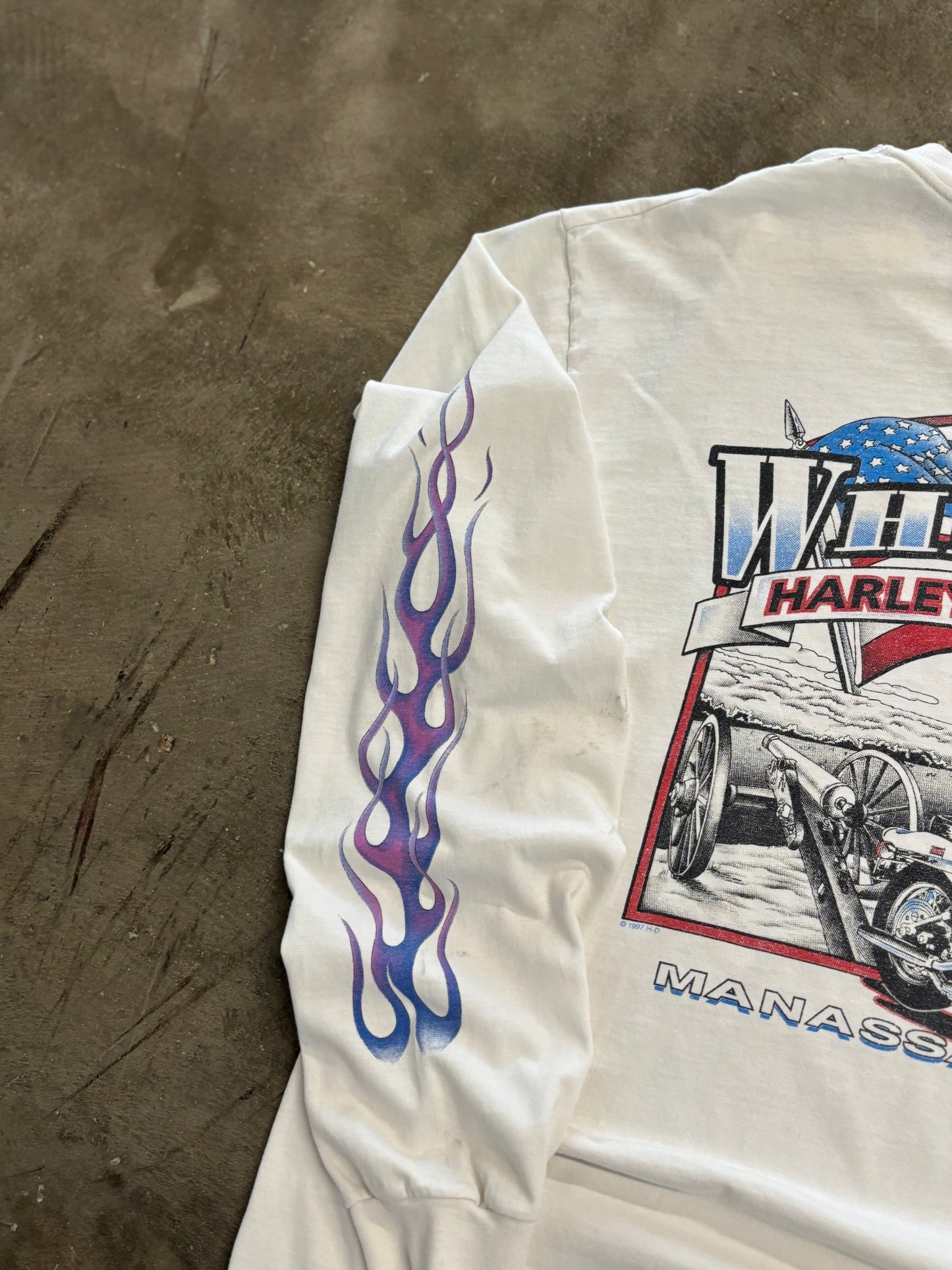Vintage Harley Davidson Feel the heat long sleeve size Large/XL