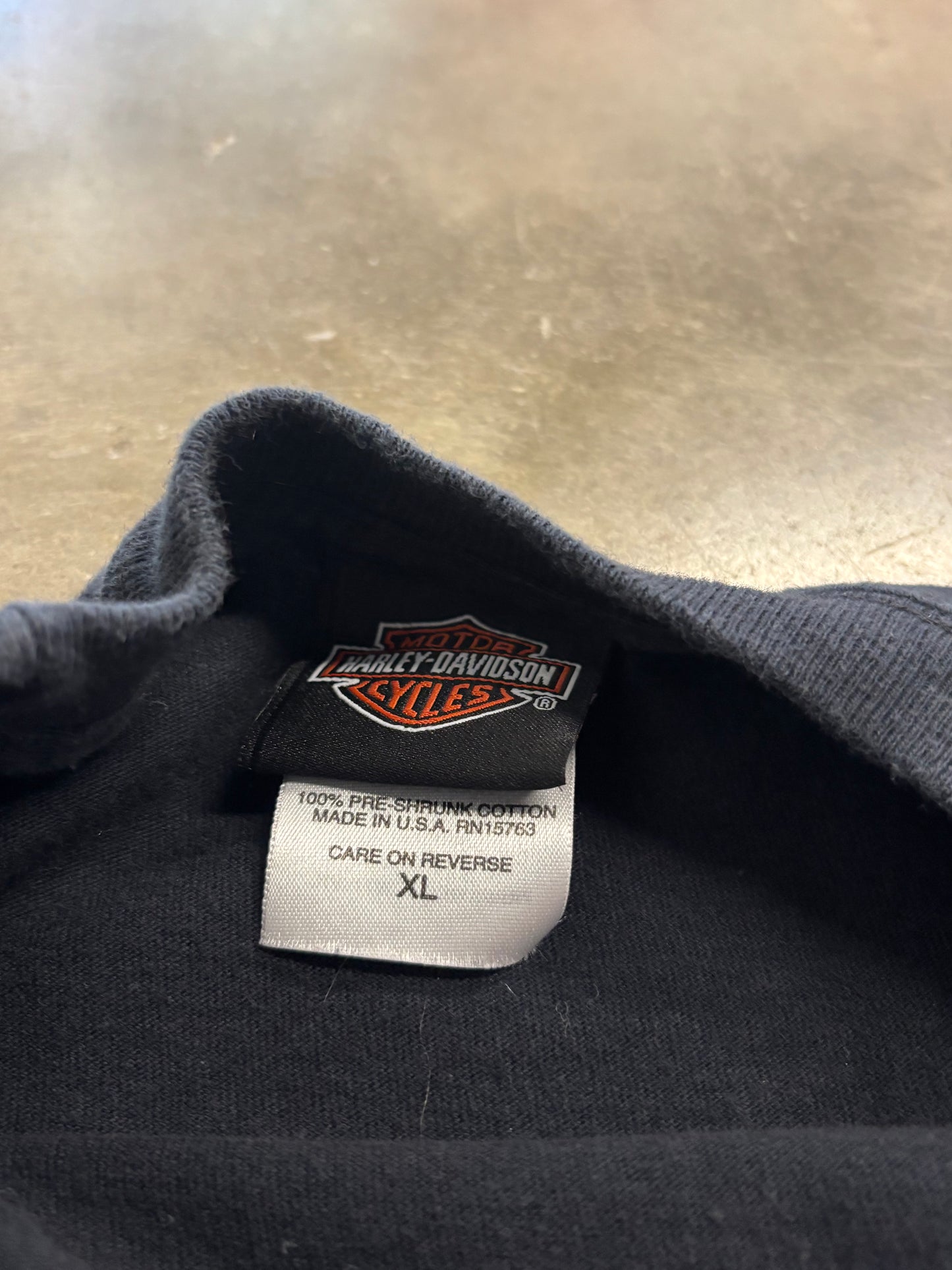 Vintage Harley Davidson Dice Long sleeve Lightning back hit size xl