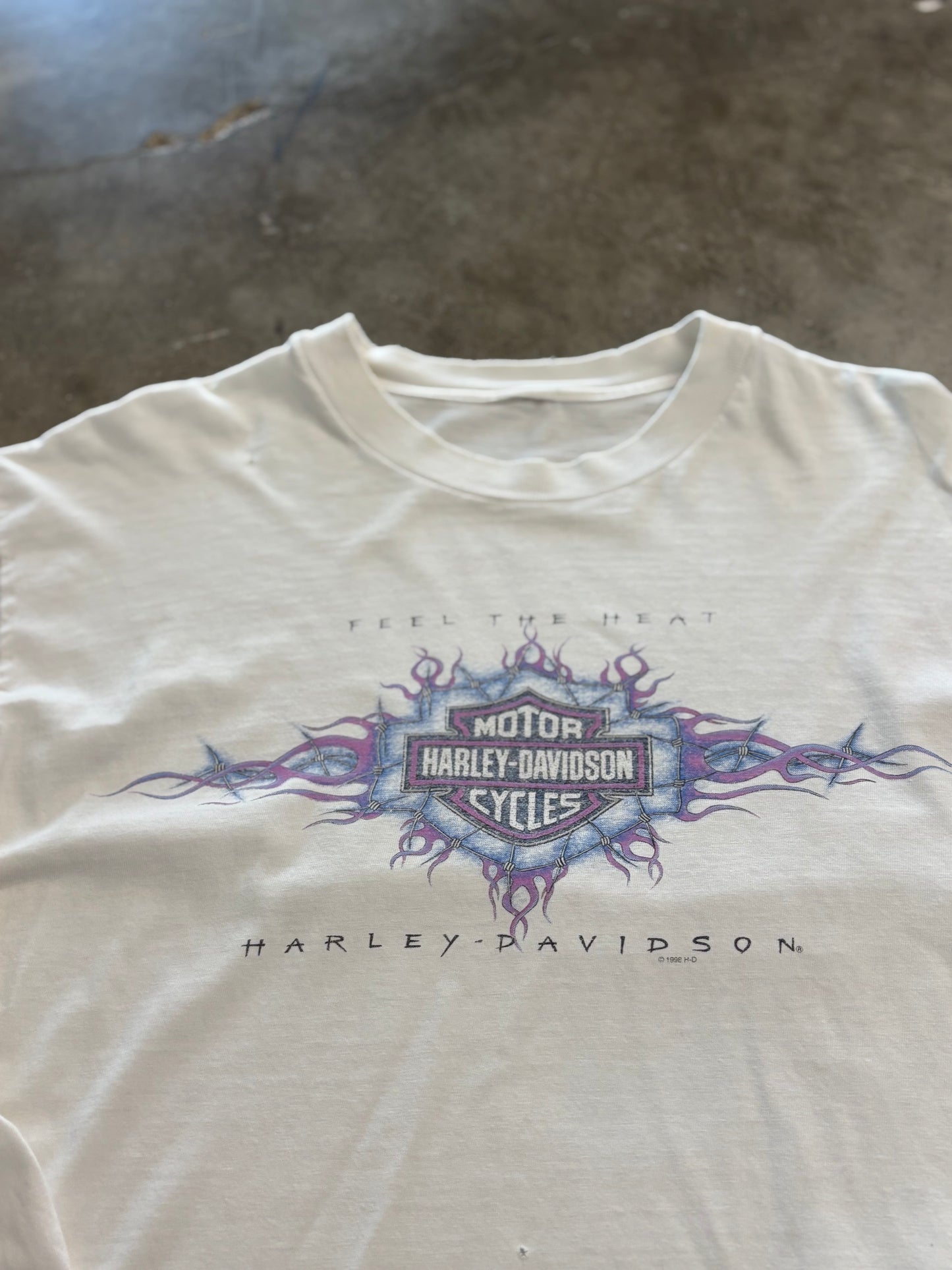 Vintage Harley Davidson Feel the heat long sleeve size Large/XL