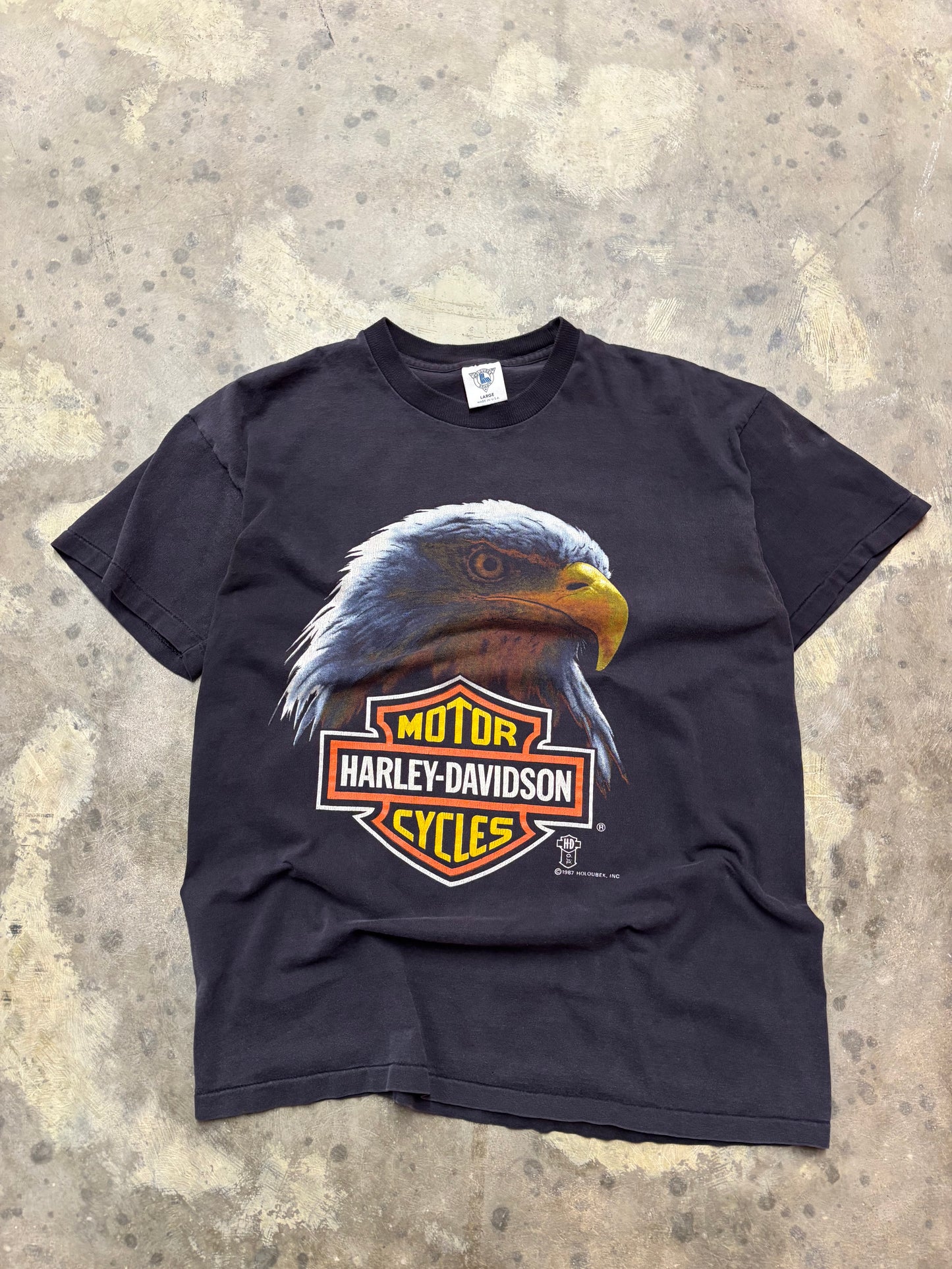 Vintage Harley Davidson big eagle shirt size large