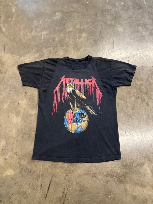Vintage Metallica Pushead shirt size large sleeves replaced