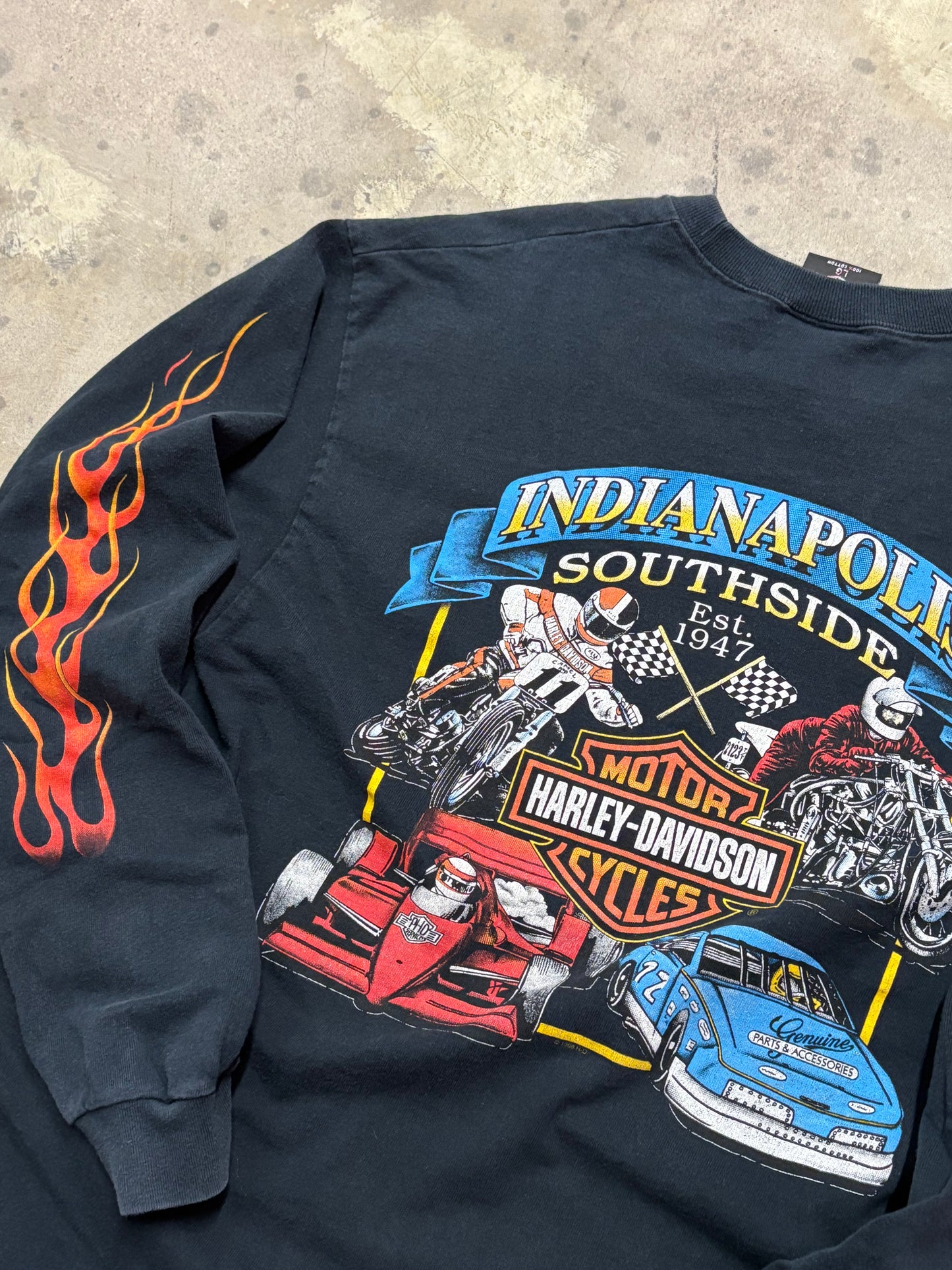 Vintage Harley Davidson Feel the heat long sleeve size large