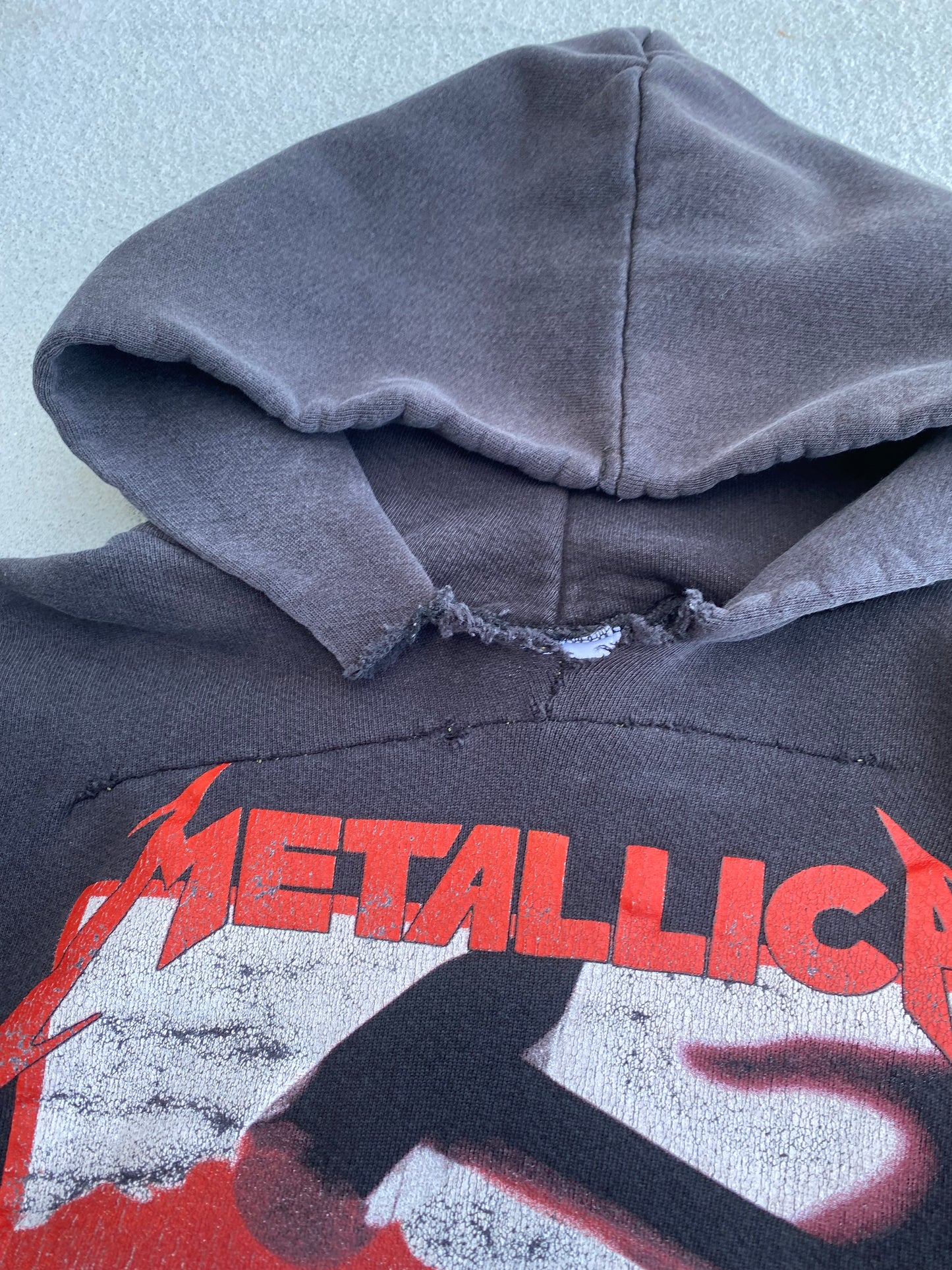 Vintage Metallica Kill them All Thrashed Hoodie Size Large