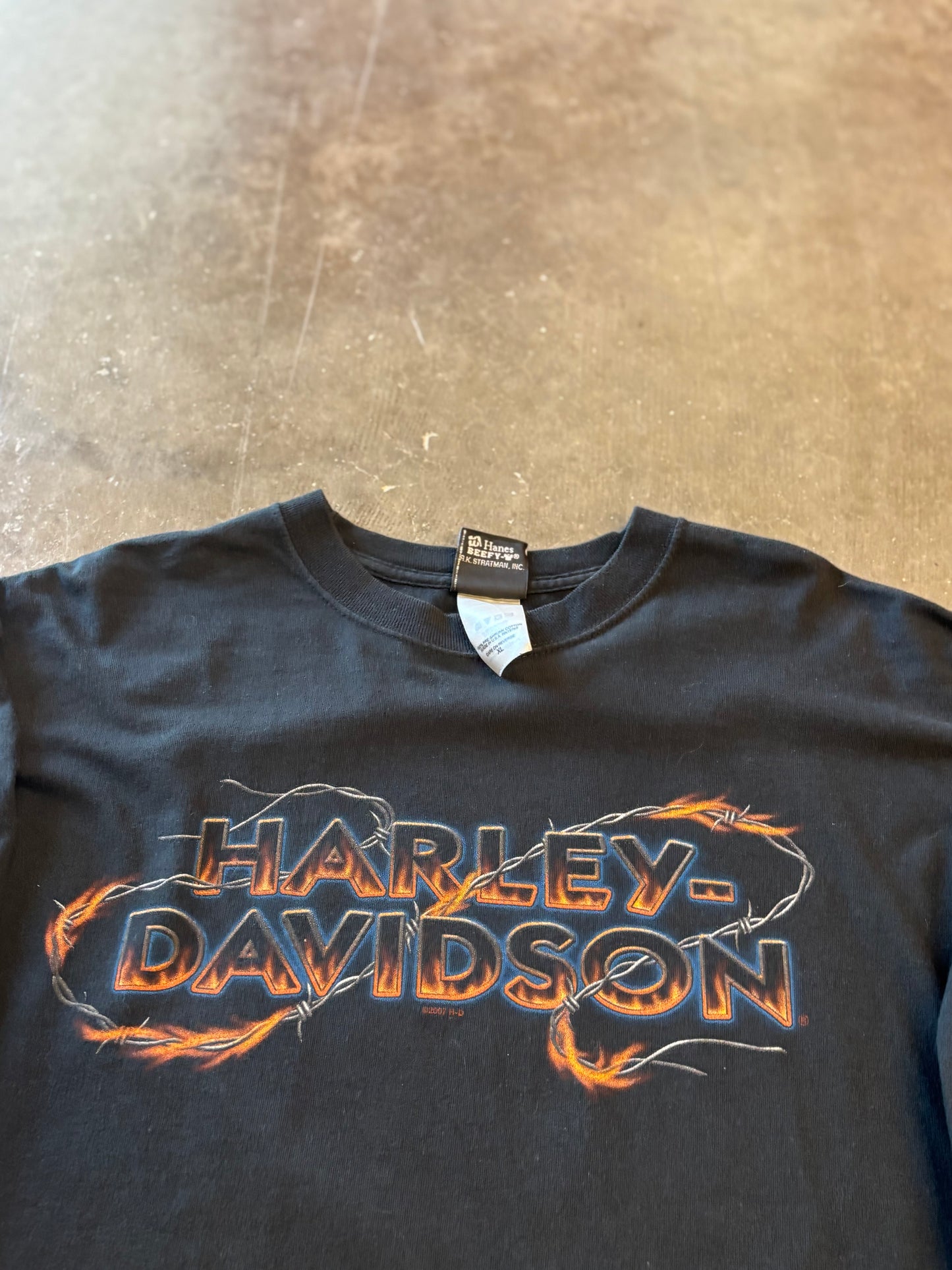 Harley Davidson Barbed Wire long sleeve size xl