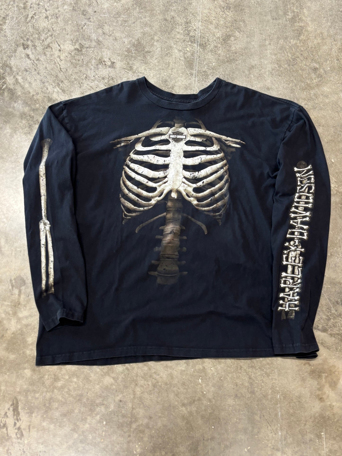 Harley Davidson skeleton long sleeve size 3xL
