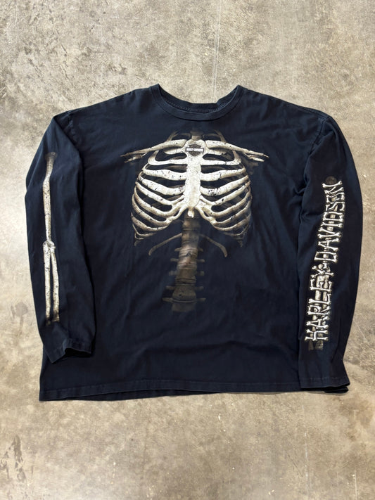 Harley Davidson skeleton long sleeve size 3xL