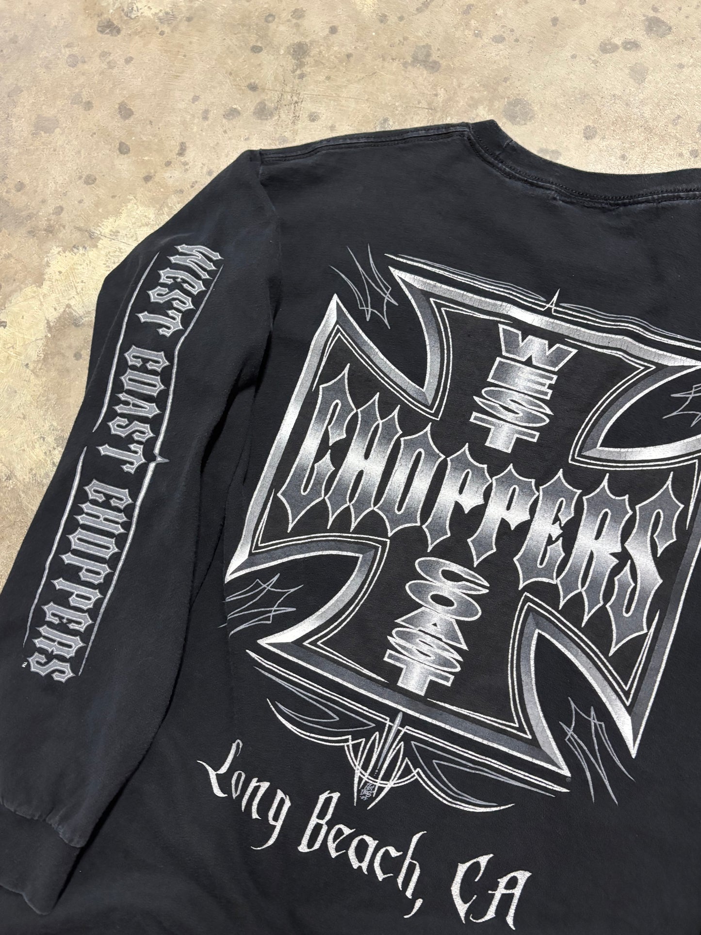Vintage West Coast Choppers Iron sleeve shirt size XL