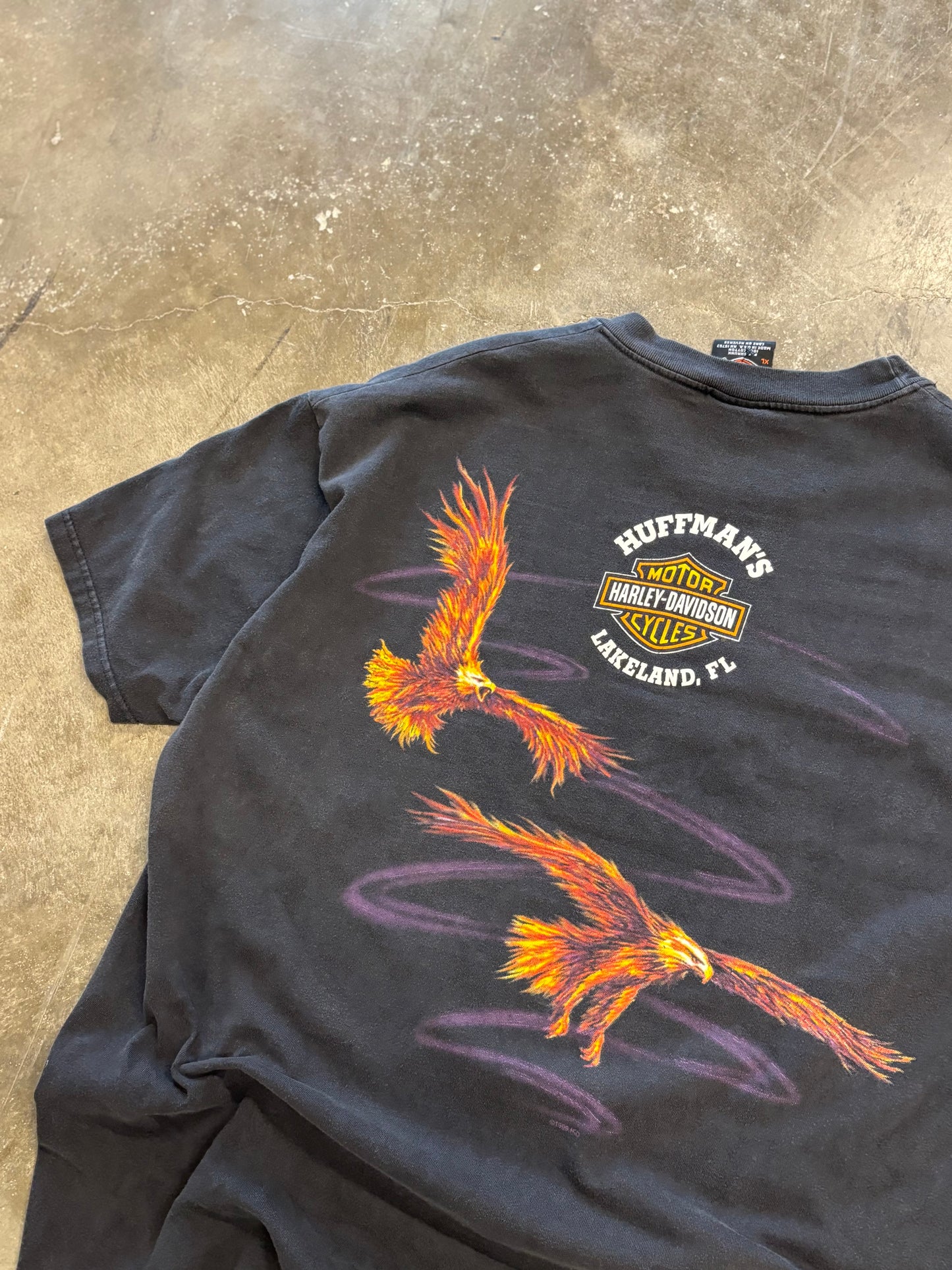 Vintage Harley Davidson Eagle AOP size extra large