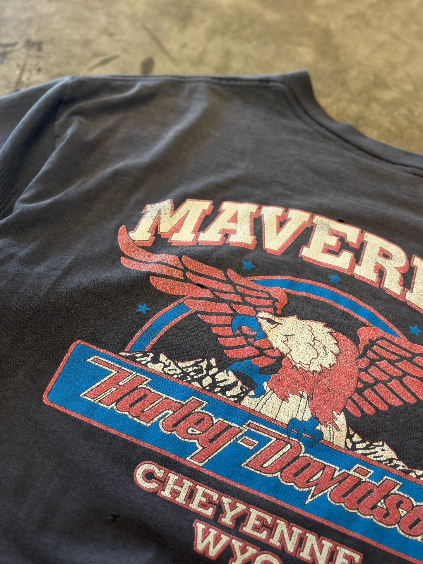 Vintage Harley Davidson Eagle fader shirt size xl
