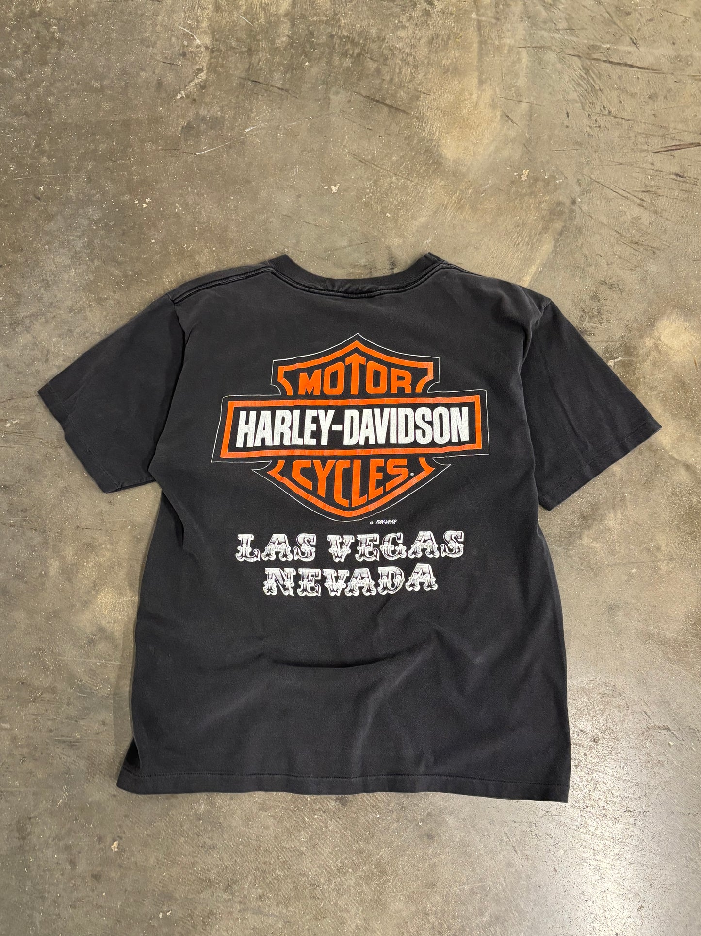 Vintage Harley Davidson Are you afraid of the dark shirt size large