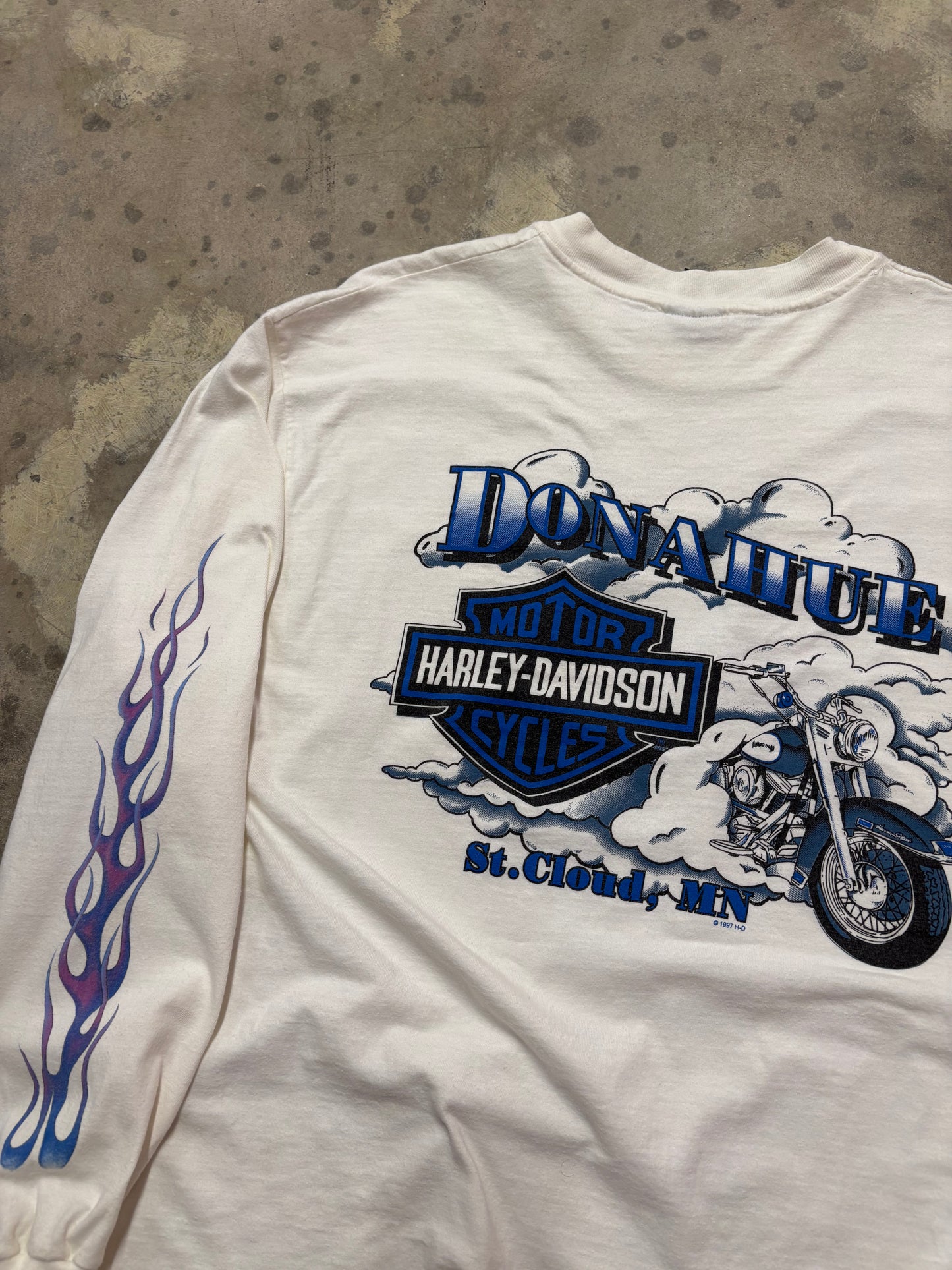 Vintage Harley Davidson Feel the heat long sleeve size extra large